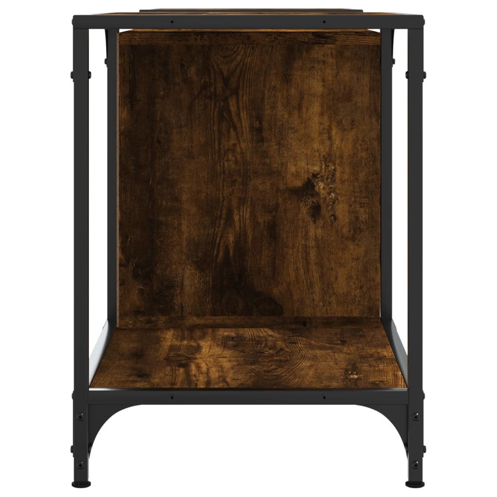 TV Cabinet Smoked Oak 153x37x50 cm Engineered Wood
