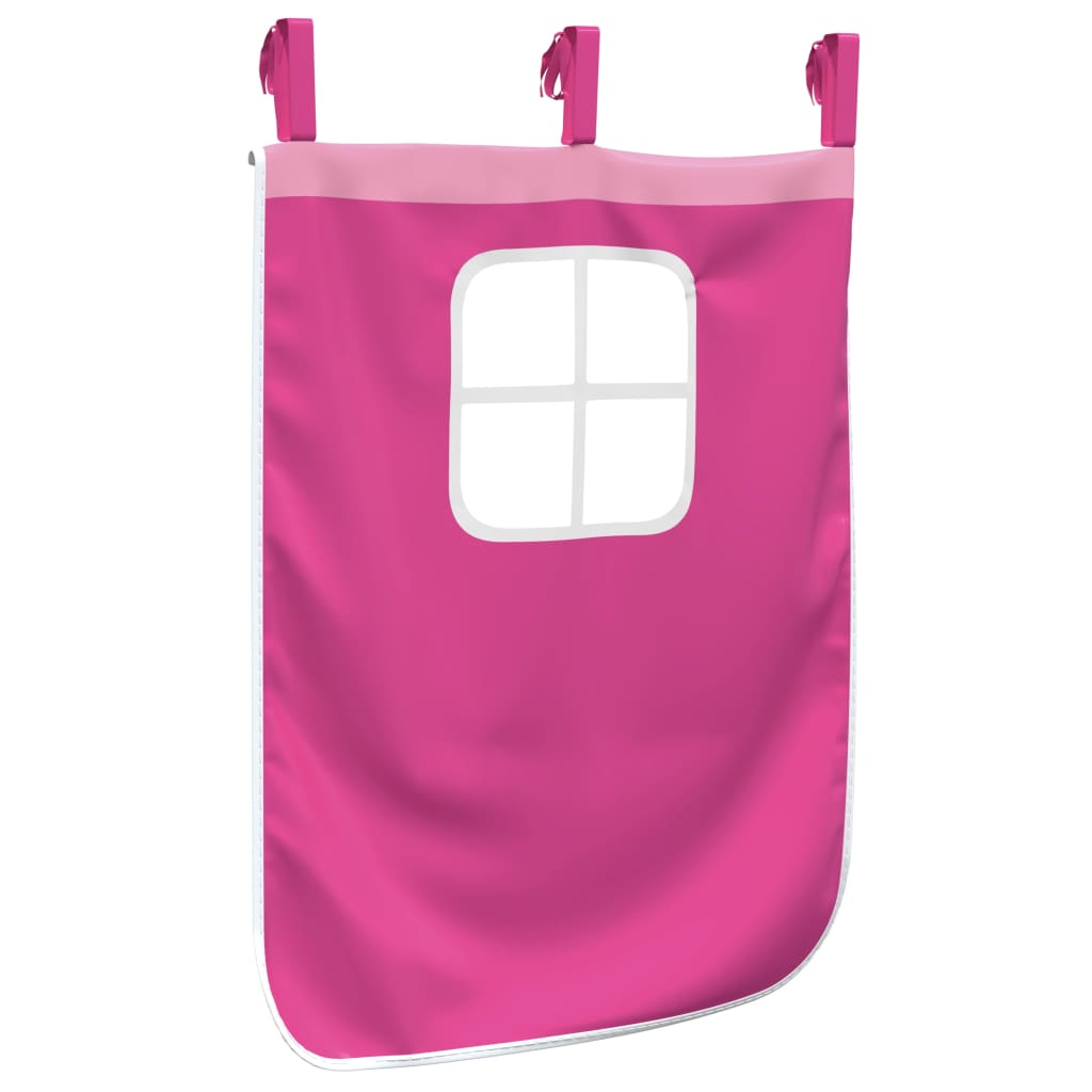 Curtains for Loft Bed with Tunnel Pink Polyester