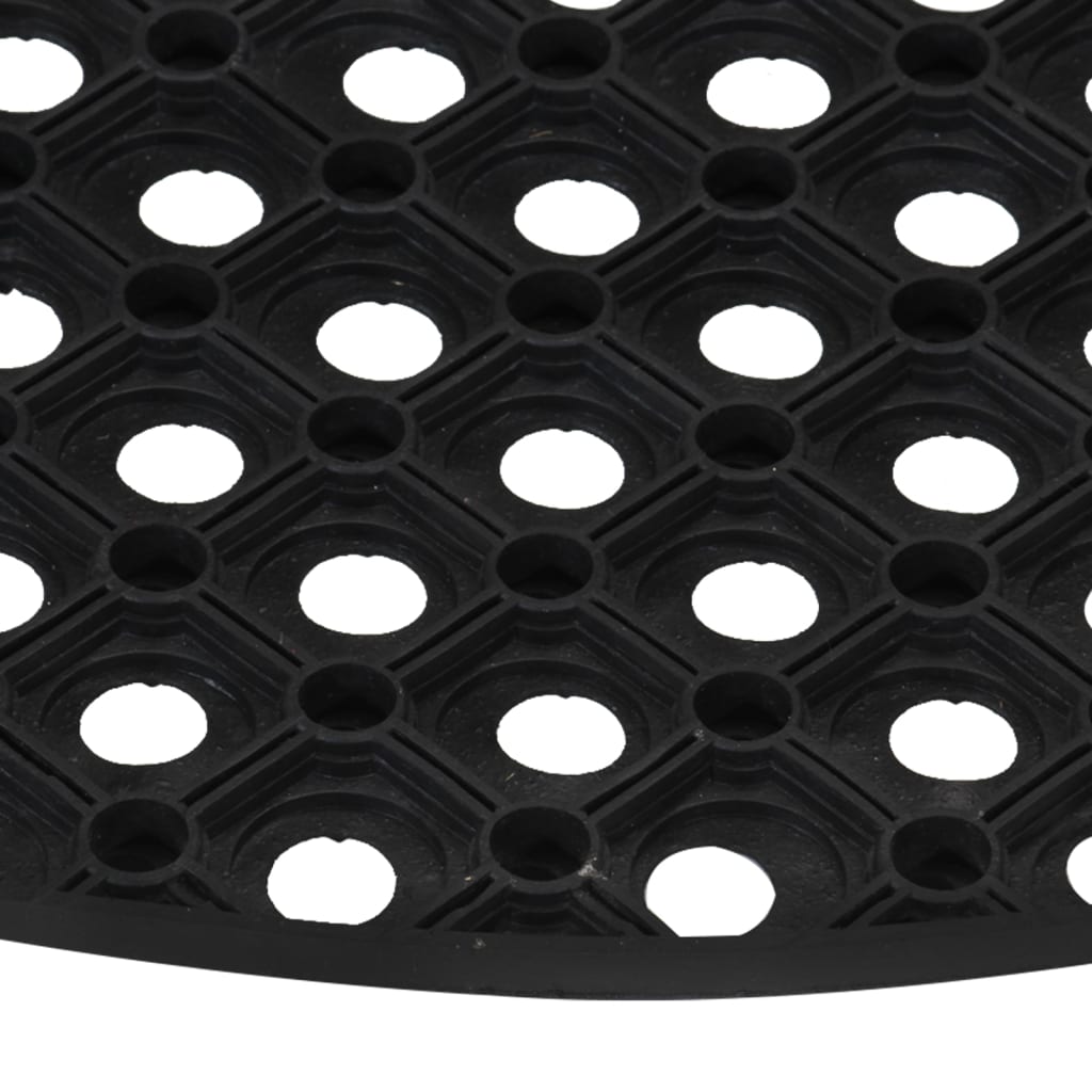 Door Mat Half Round 45x75 cm Rubber