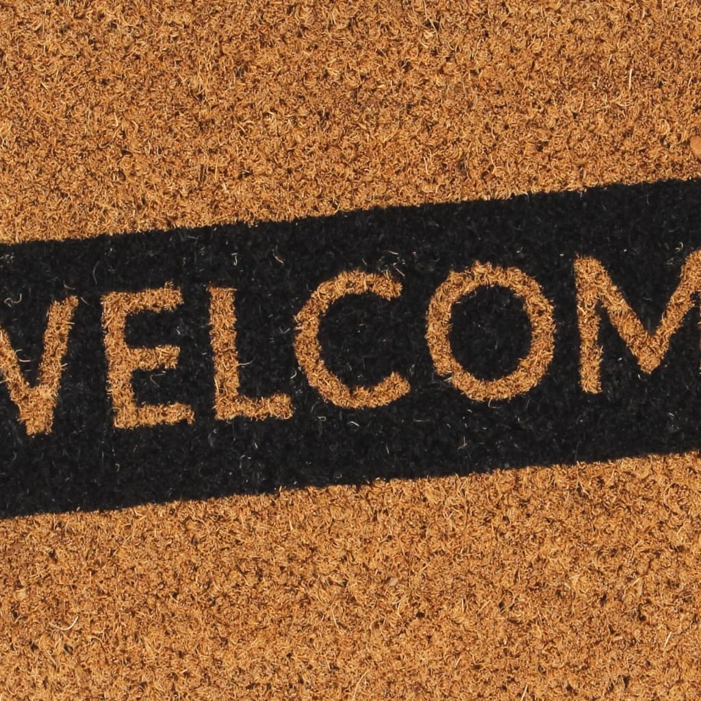 Door Mat Natural 45x75 cm Tufted Coir