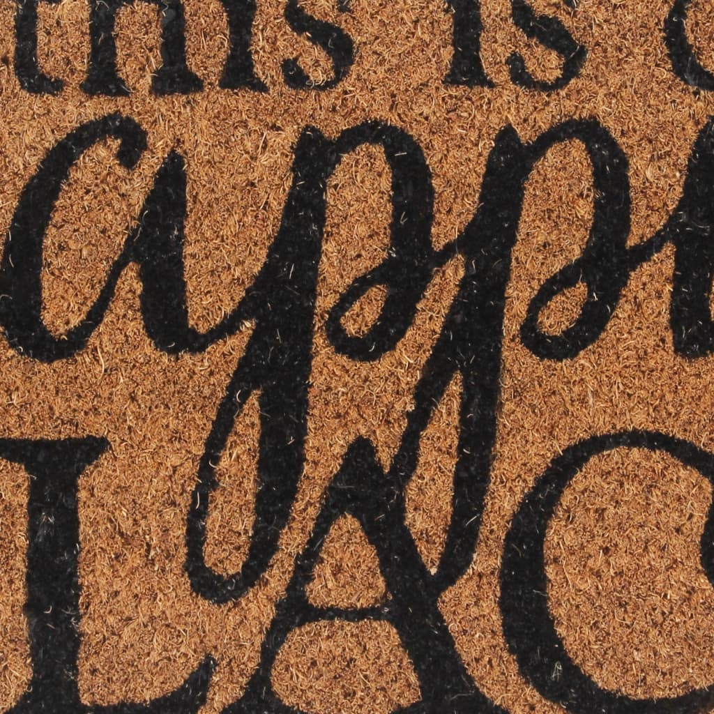 Door Mat Natural 45x75 cm Tufted Coir
