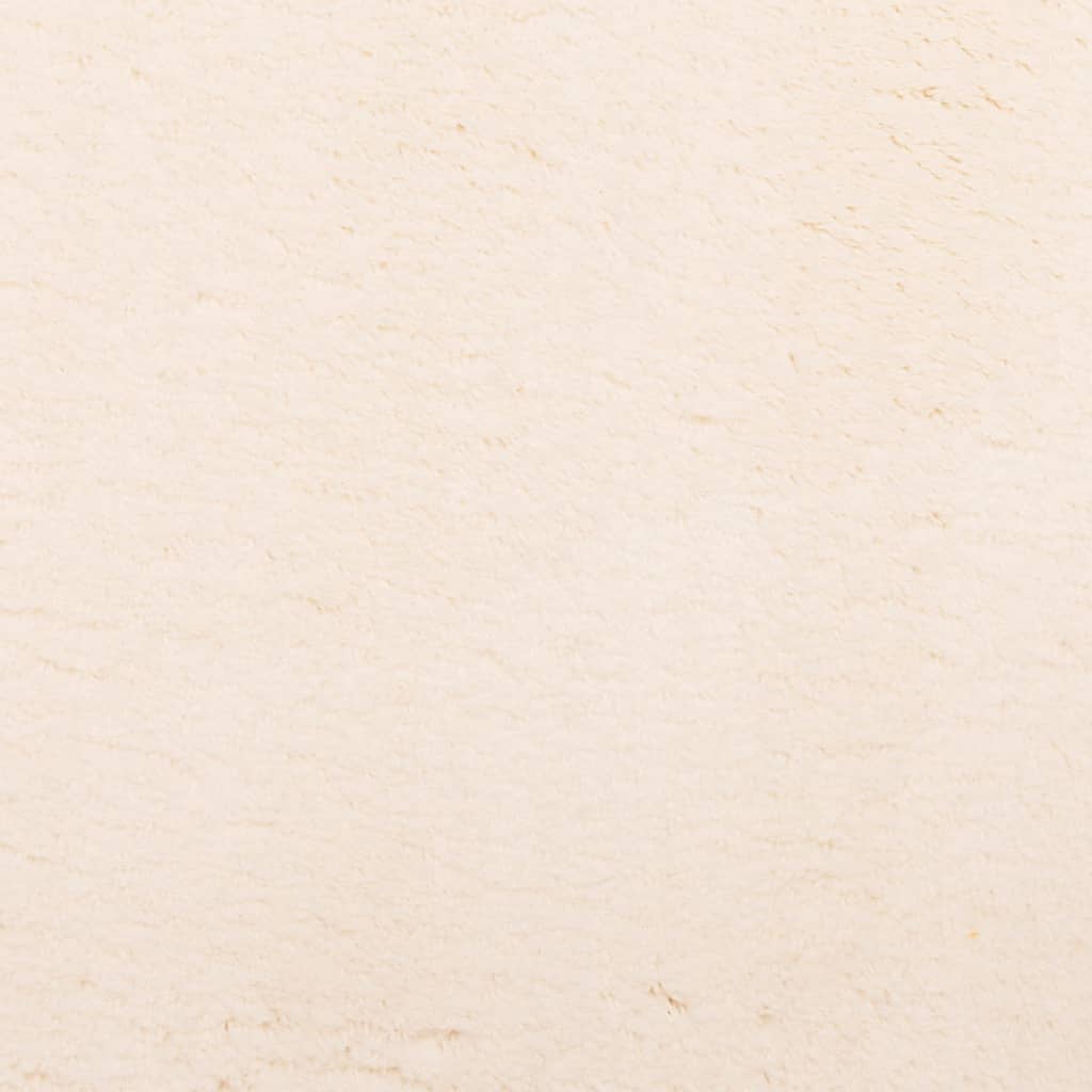 Rug HUARTE Short Pile Soft and Washable Beige 120x170 cm