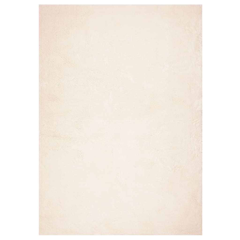 Rug HUARTE Short Pile Soft and Washable Beige 240x340 cm