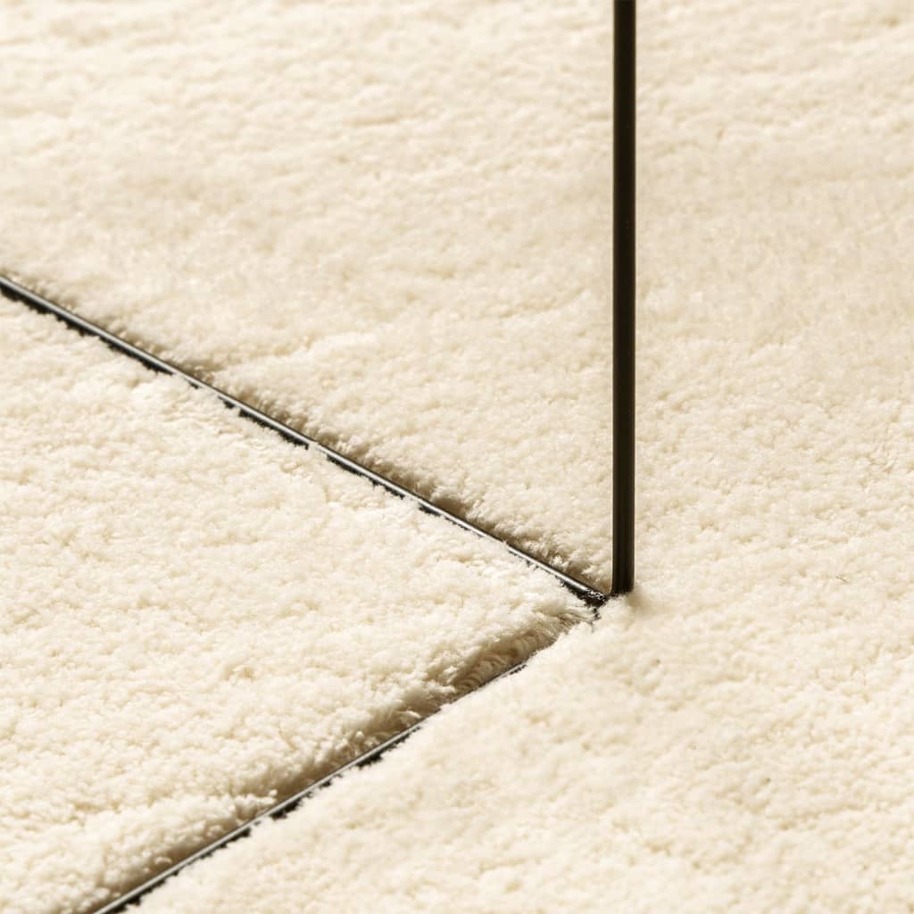 Rug HUARTE Short Pile Soft and Washable Cream 240x340 cm