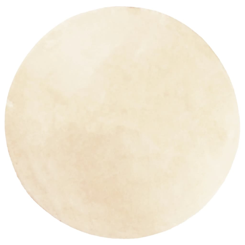 Rug HUARTE Short Pile Soft and Washable Cream Ø 160 cm