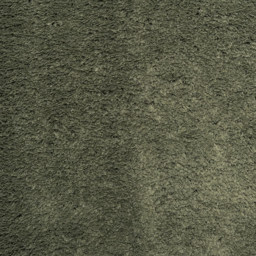Rug HUARTE Short Pile Soft and Washable Forest Green 80x150 cm
