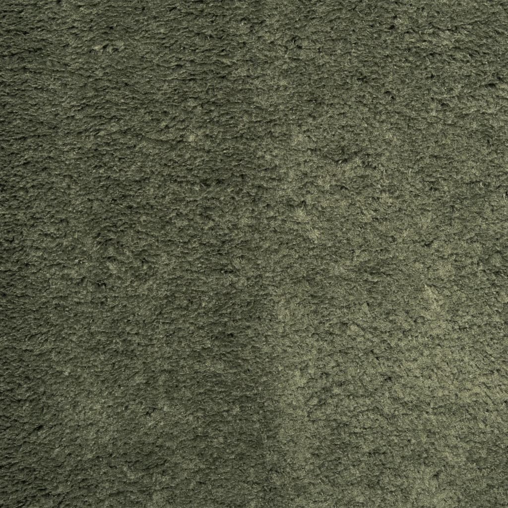 Rug HUARTE Short Pile Soft and Washable Forest Green Ø 200 cm