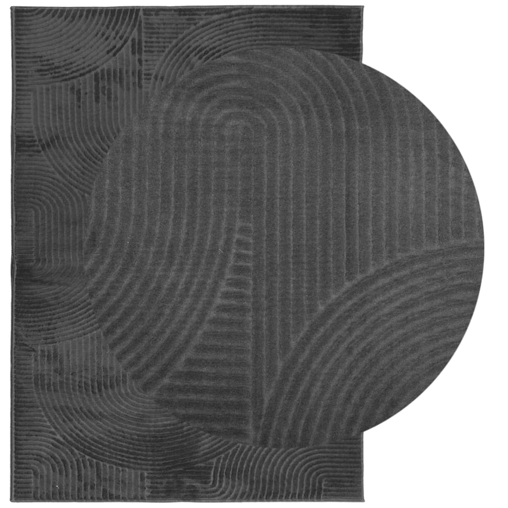 Rug IZA Short Pile Scandinavian Look Anthracite 200x280 cm