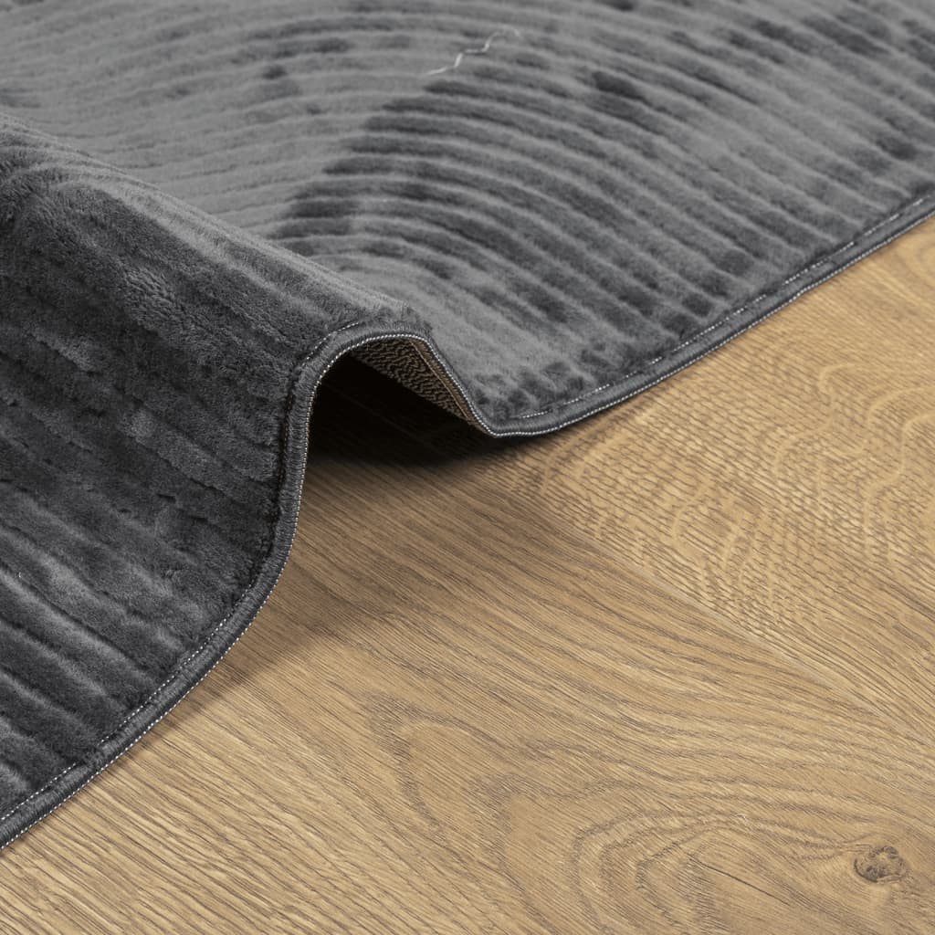 Rug IZA Short Pile Scandinavian Look Anthracite 200x280 cm