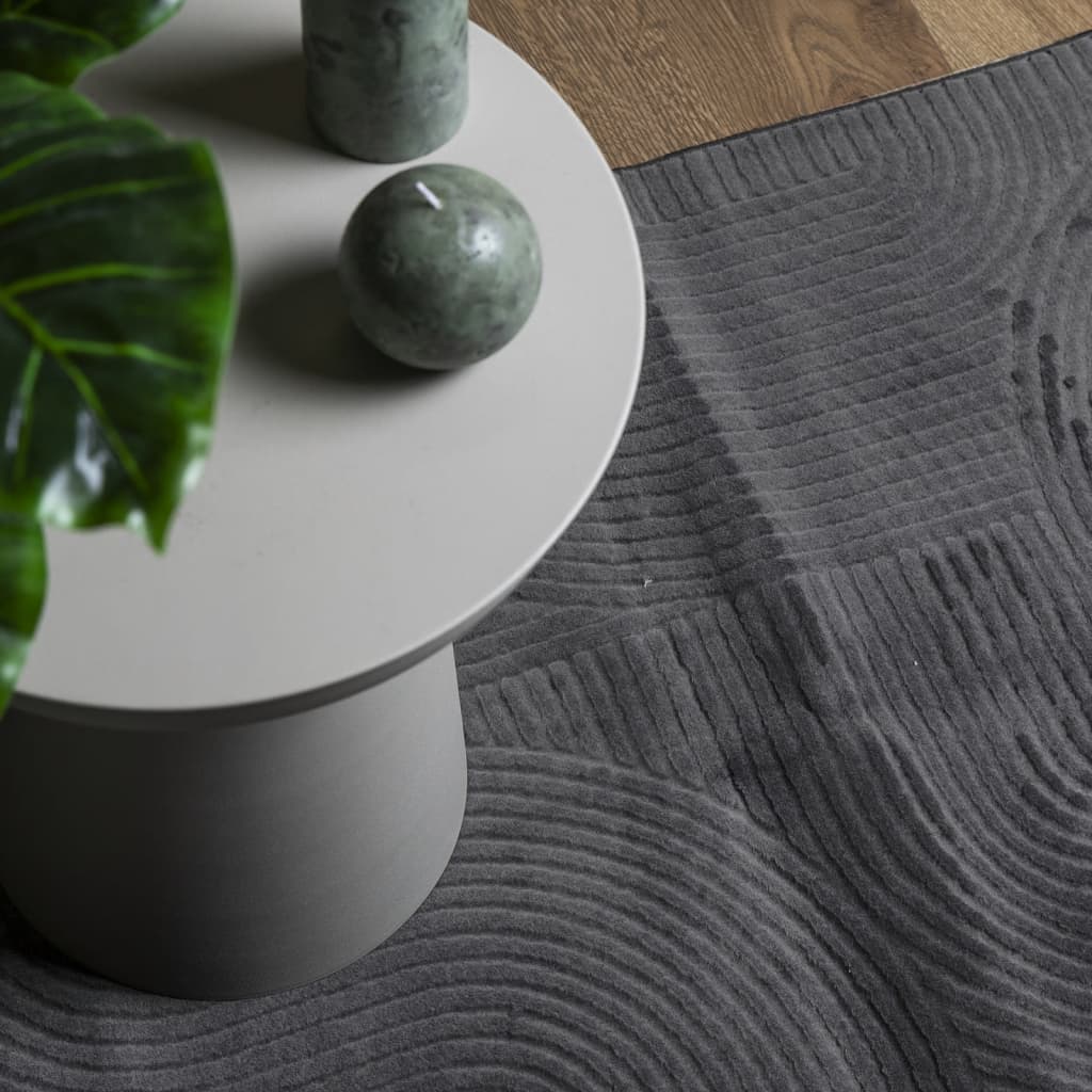 Rug IZA Short Pile Scandinavian Look Anthracite 200x280 cm