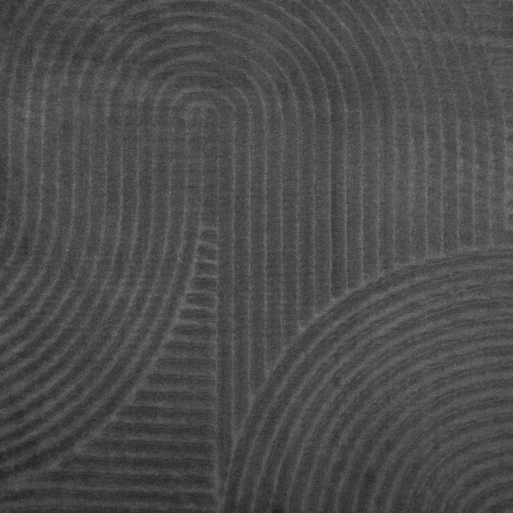 Rug IZA Short Pile Scandinavian Look Anthracite Ø 200 cm