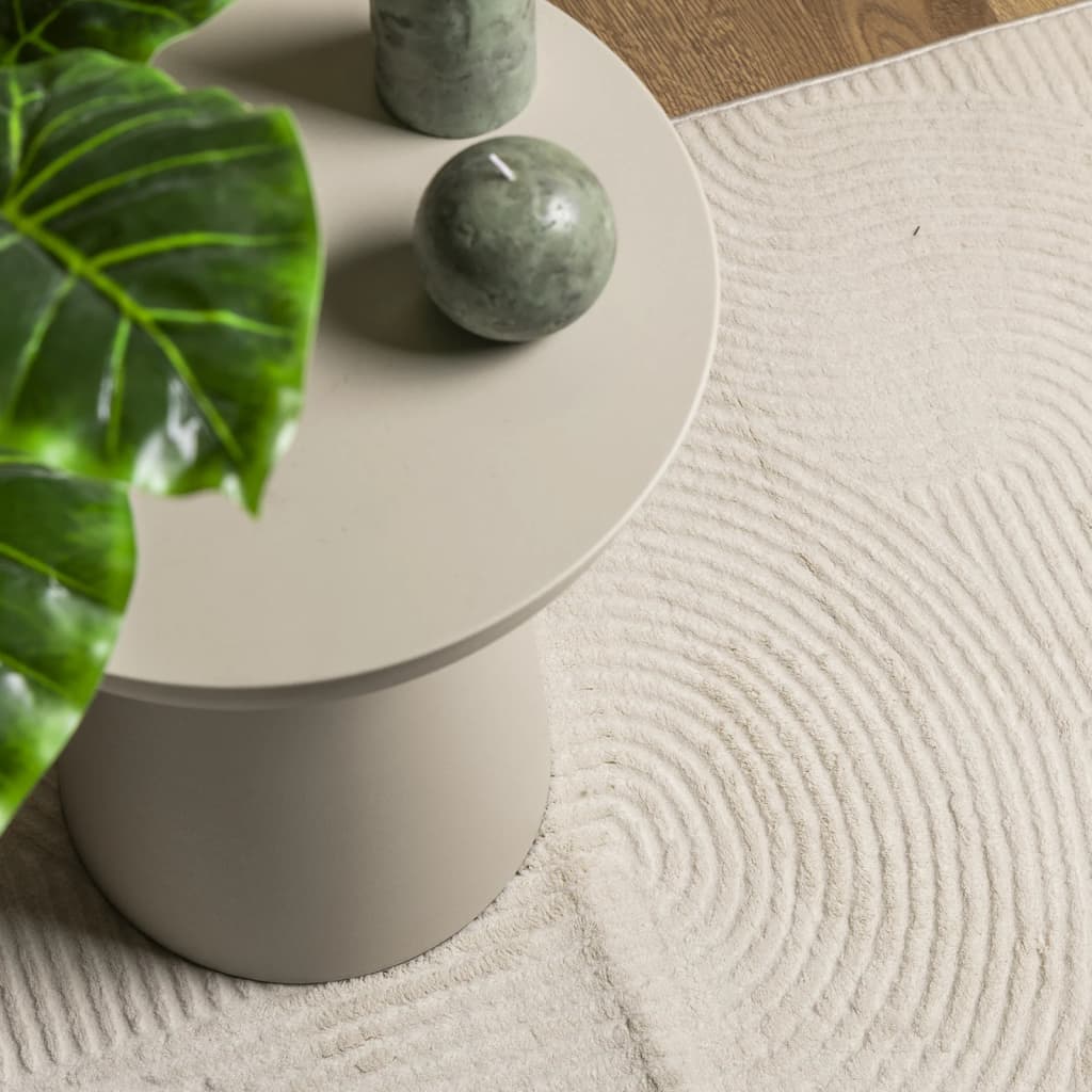 Rug IZA Short Pile Scandinavian Look Cream 200x280 cm