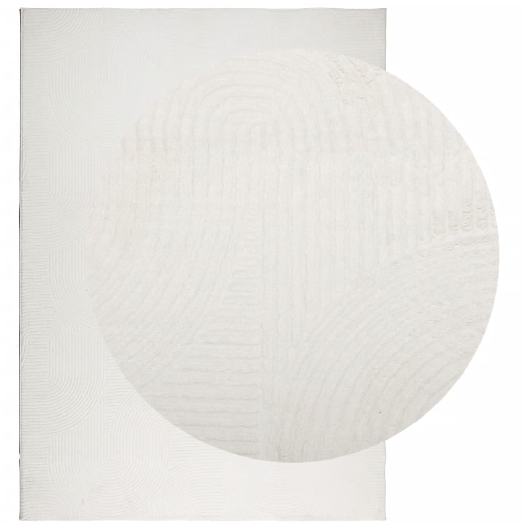 Rug IZA Short Pile Scandinavian Look Cream 240x340 cm