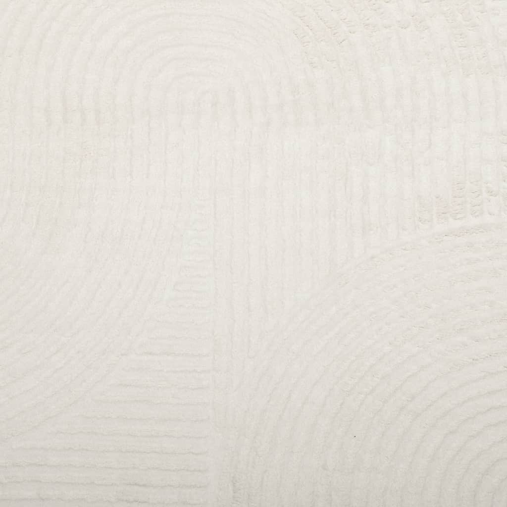 Rug IZA Short Pile Scandinavian Look Cream Ø 100 cm
