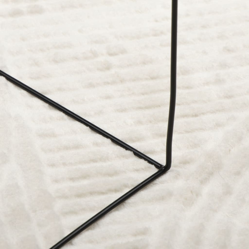 Rug IZA Short Pile Scandinavian Look Cream Ø 120 cm