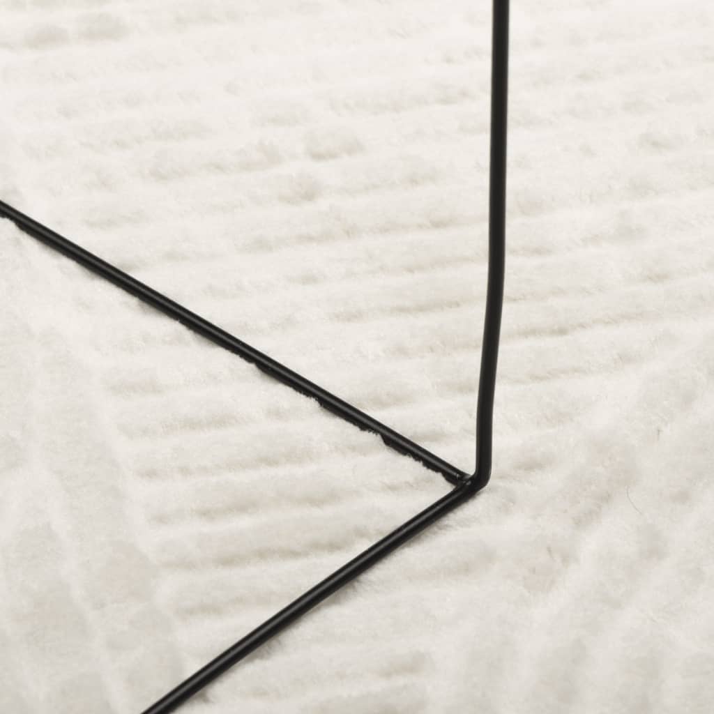 Rug IZA Short Pile Scandinavian Look Cream Ø 160 cm