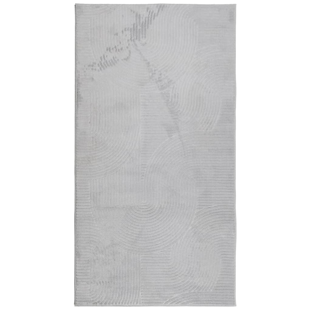 Rug IZA Short Pile Scandinavian Look Grey 80x150 cm