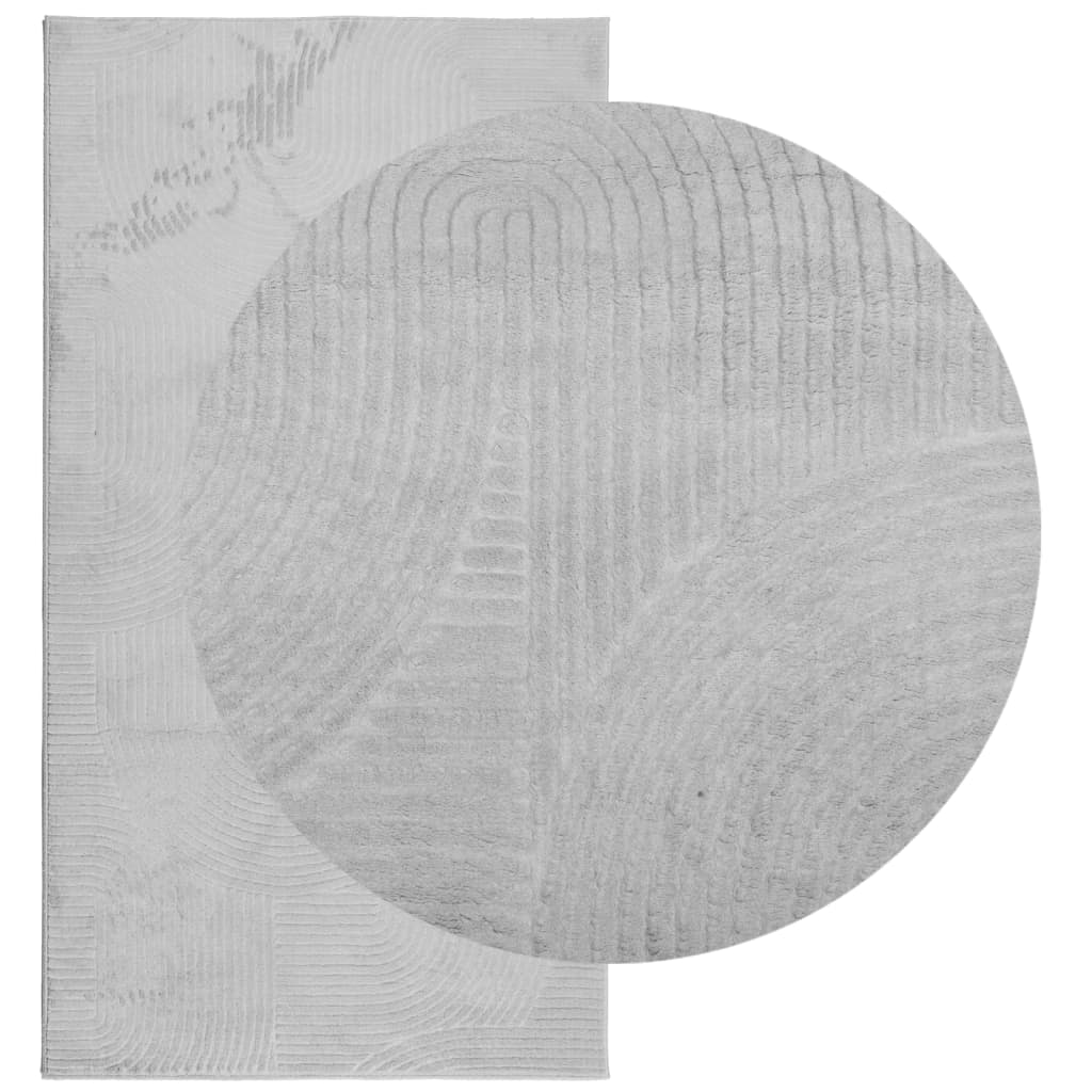Rug IZA Short Pile Scandinavian Look Grey 80x150 cm