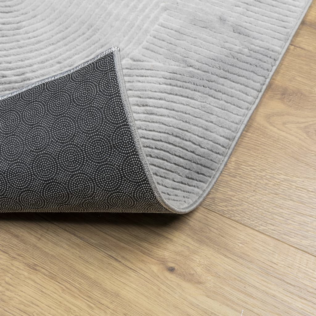 Rug IZA Short Pile Scandinavian Look Grey 160x230 cm