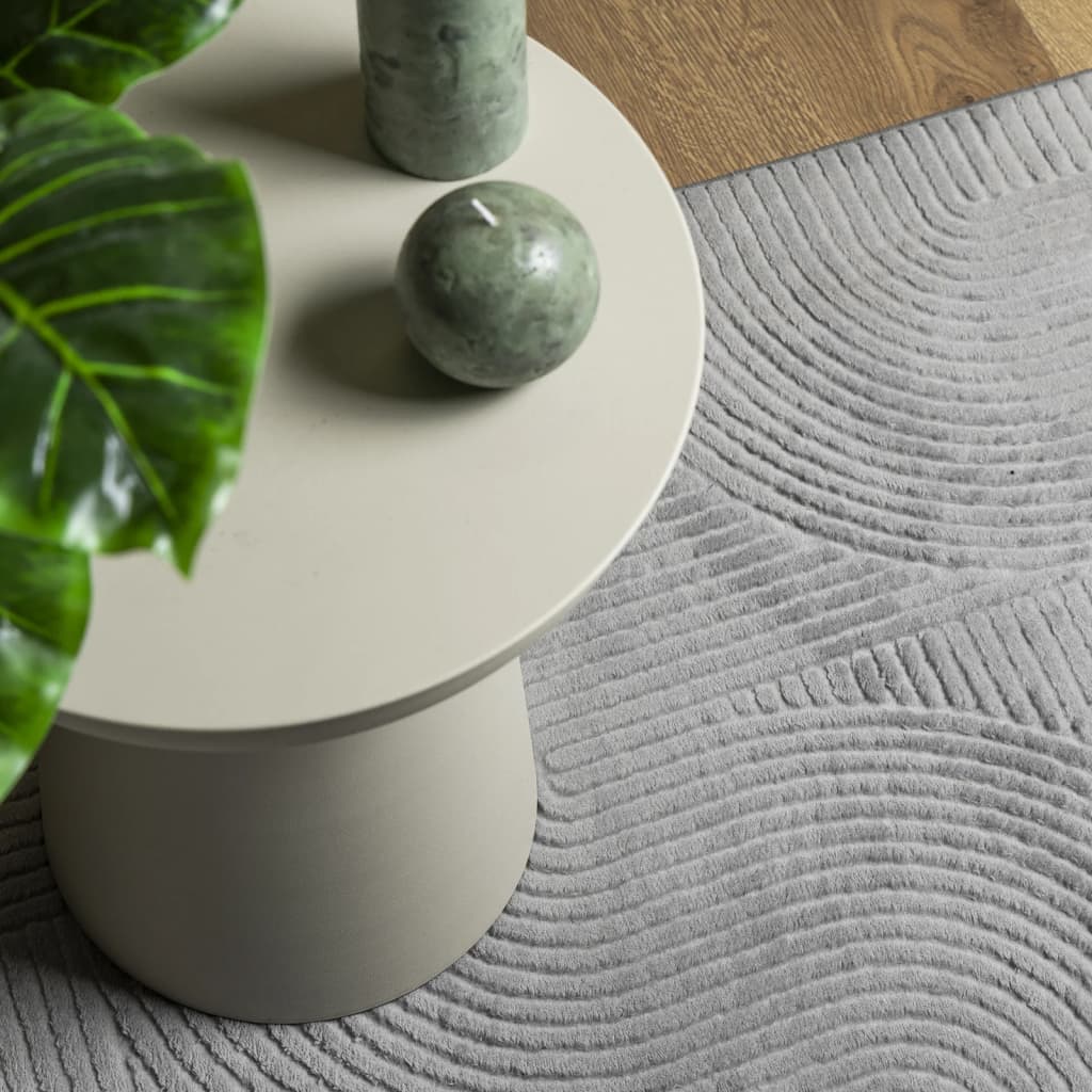 Rug IZA Short Pile Scandinavian Look Grey 160x230 cm