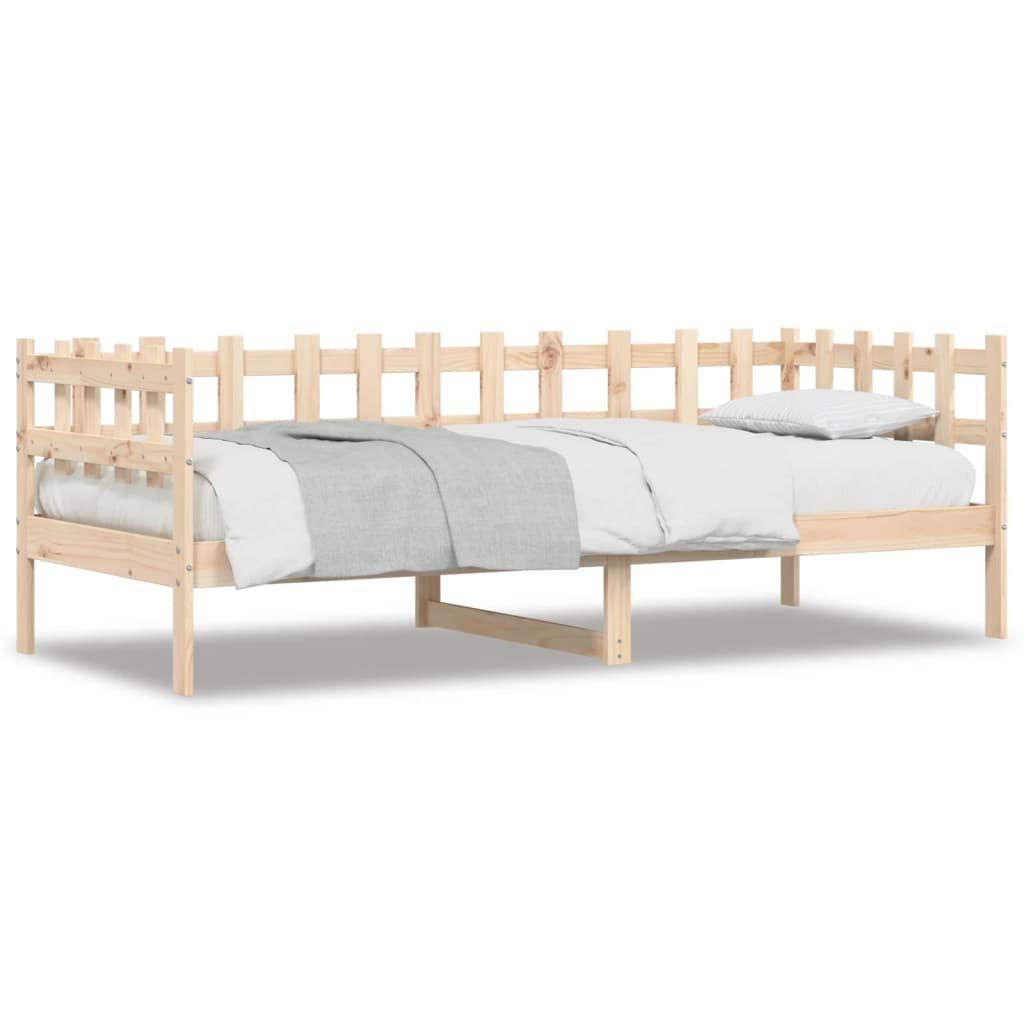 Day Bed without Mattress 90x190 cm Single Solid Wood Pine
