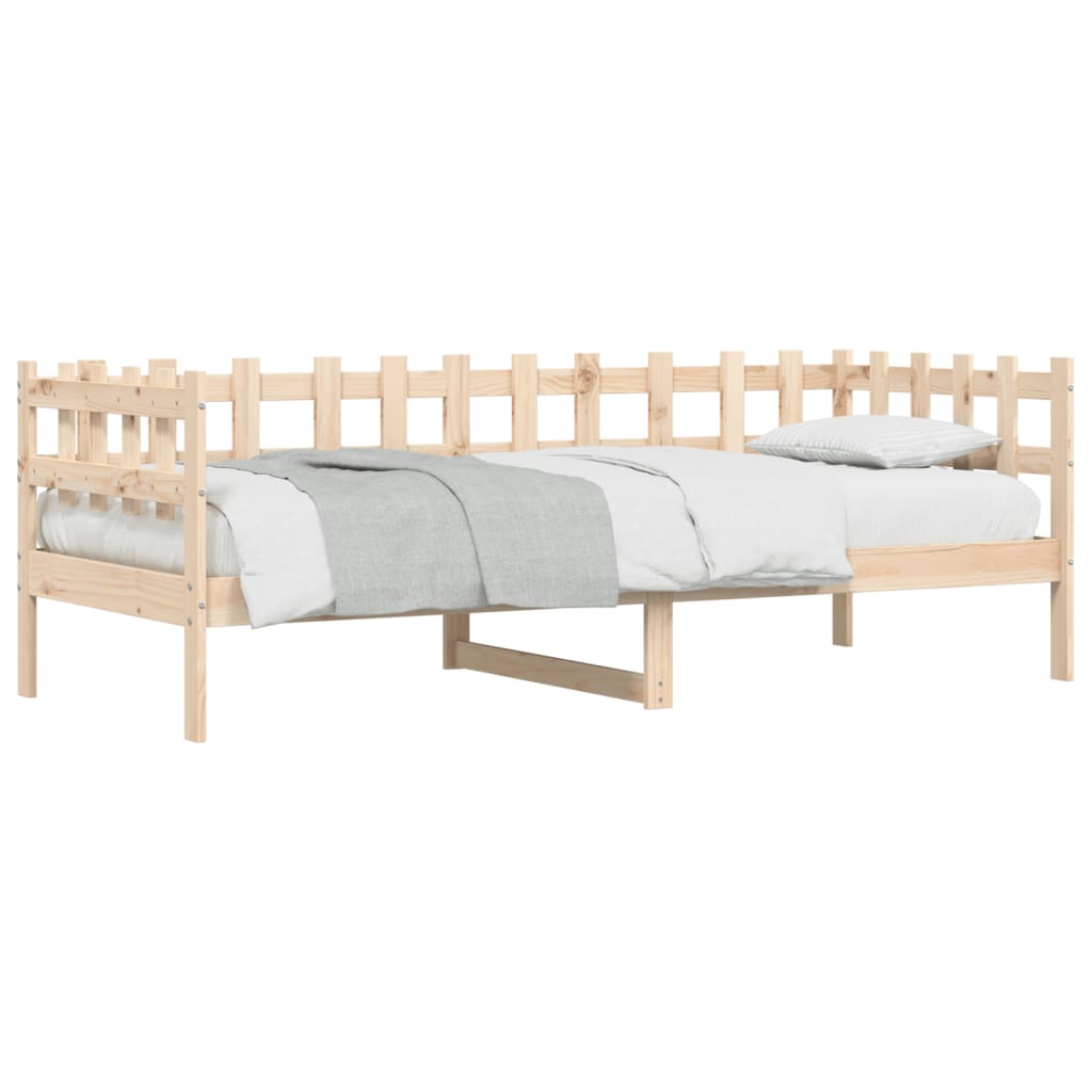 Day Bed without Mattress 90x190 cm Single Solid Wood Pine