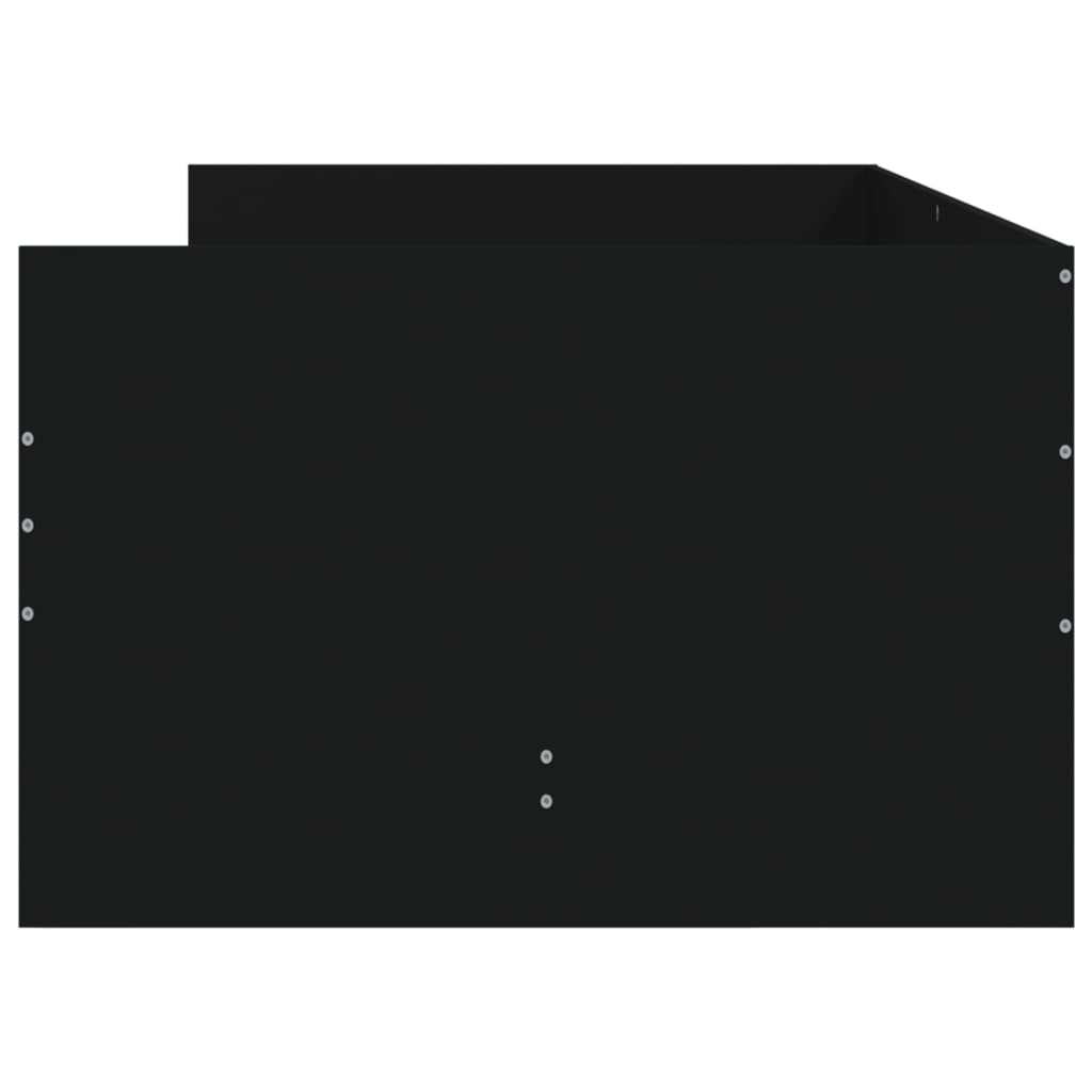 Bed Frame without Mattress Black 75x190 cm Small Single Small Single