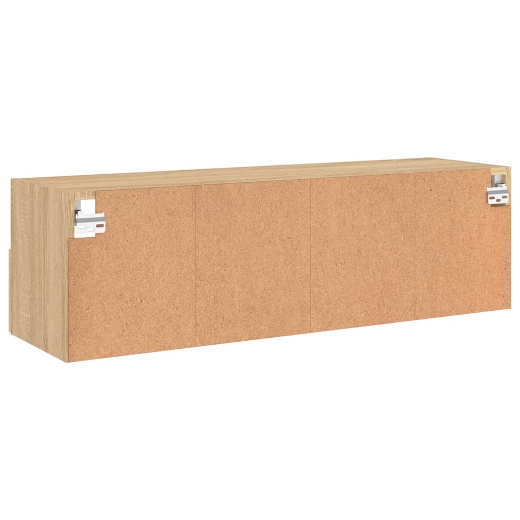 TV Wall Cabinet Sonoma Oak 100x30x30 cm Engineered Wood