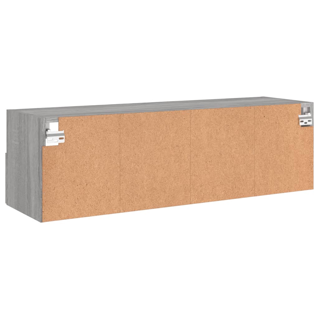 TV Wall Cabinet Grey Sonoma 100x30x30 cm Engineered Wood