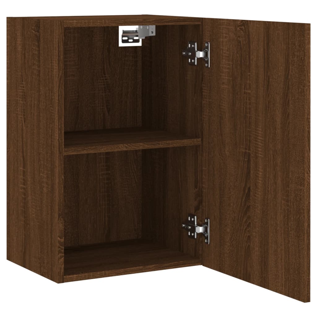 TV Wall Cabinet Brown Oak 40.5x30x60 cm Engineered Wood