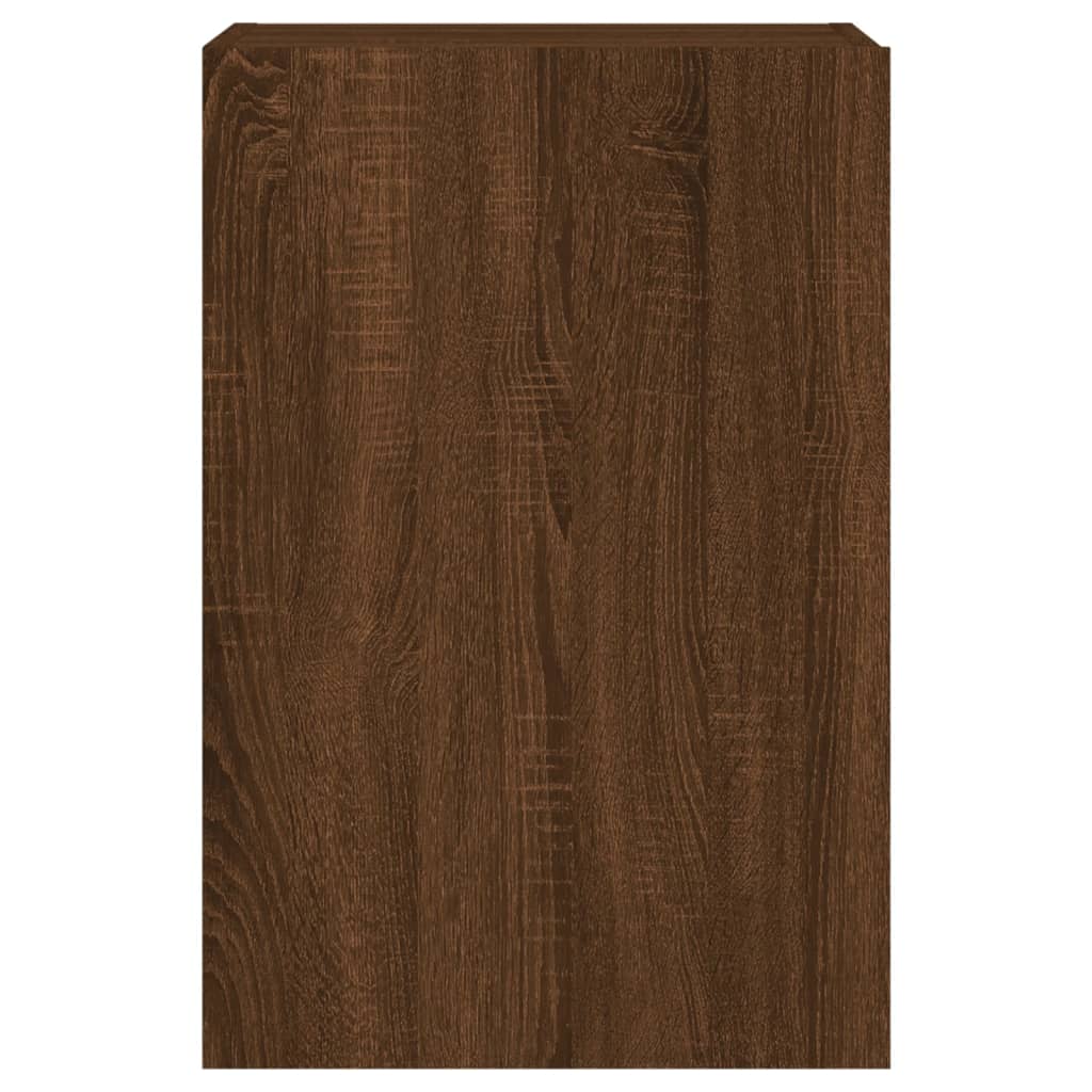 TV Wall Cabinet Brown Oak 40.5x30x60 cm Engineered Wood