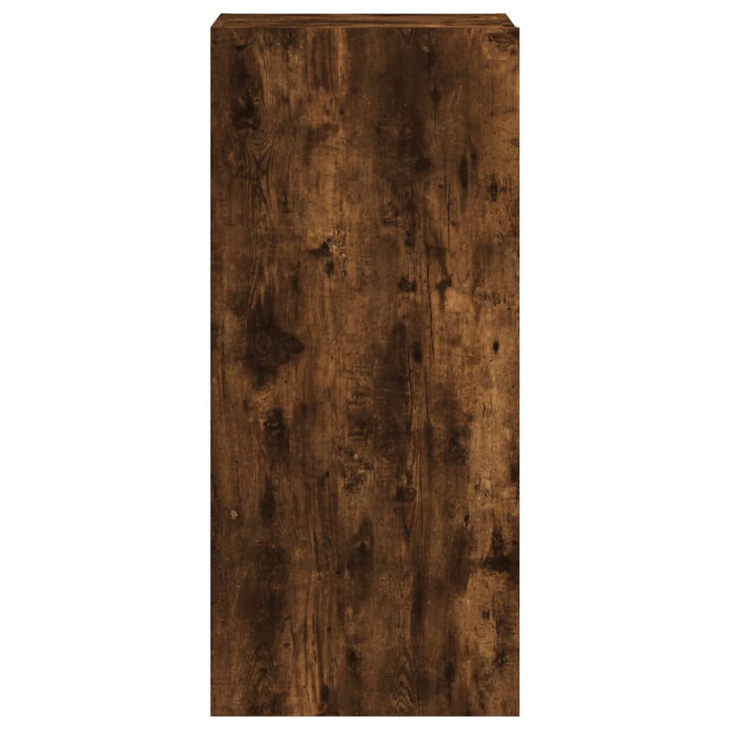 TV Wall Cabinet Smoked Oak 40.5x30x90 cm Engineered Wood