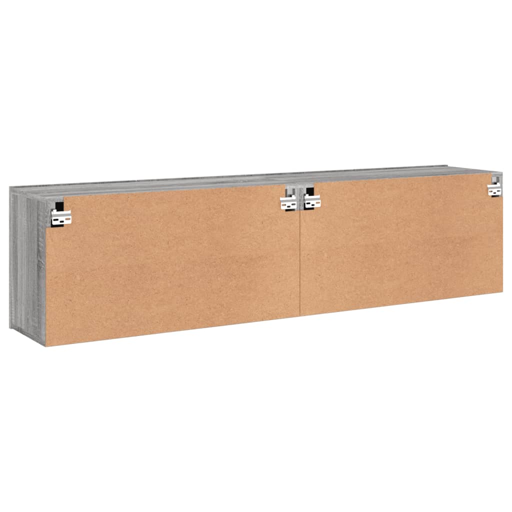 TV Cabinets Wall-mounted 2 pcs Grey Sonoma 80x30x41 cm