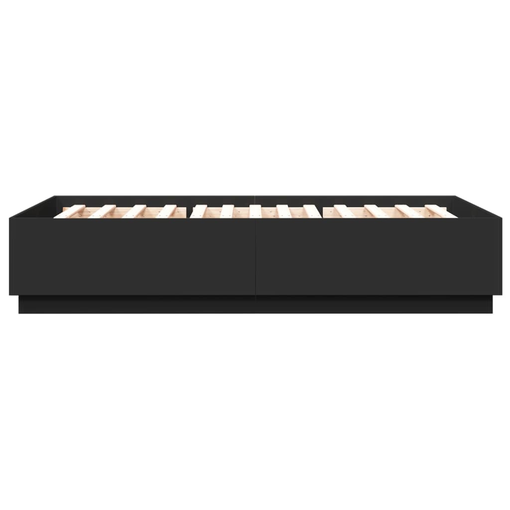 Bed Frame without Mattress Black 160x200 cm
