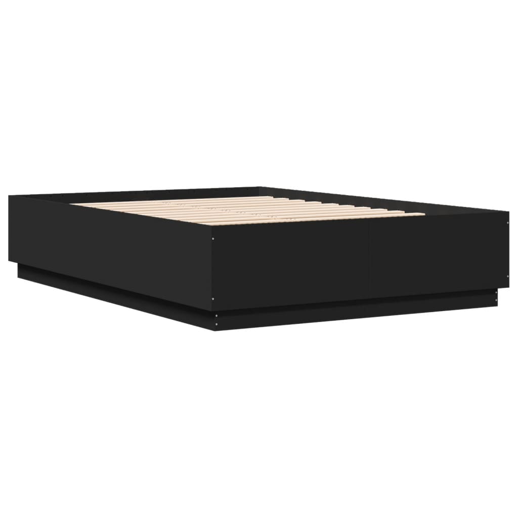 Bed Frame without Mattress Black 160x200 cm