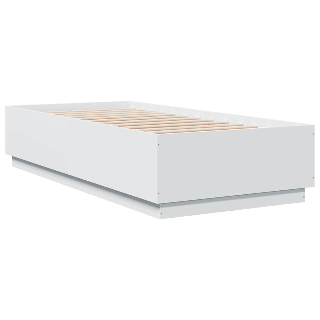 Bed Frame without Mattress White 100x200 cm