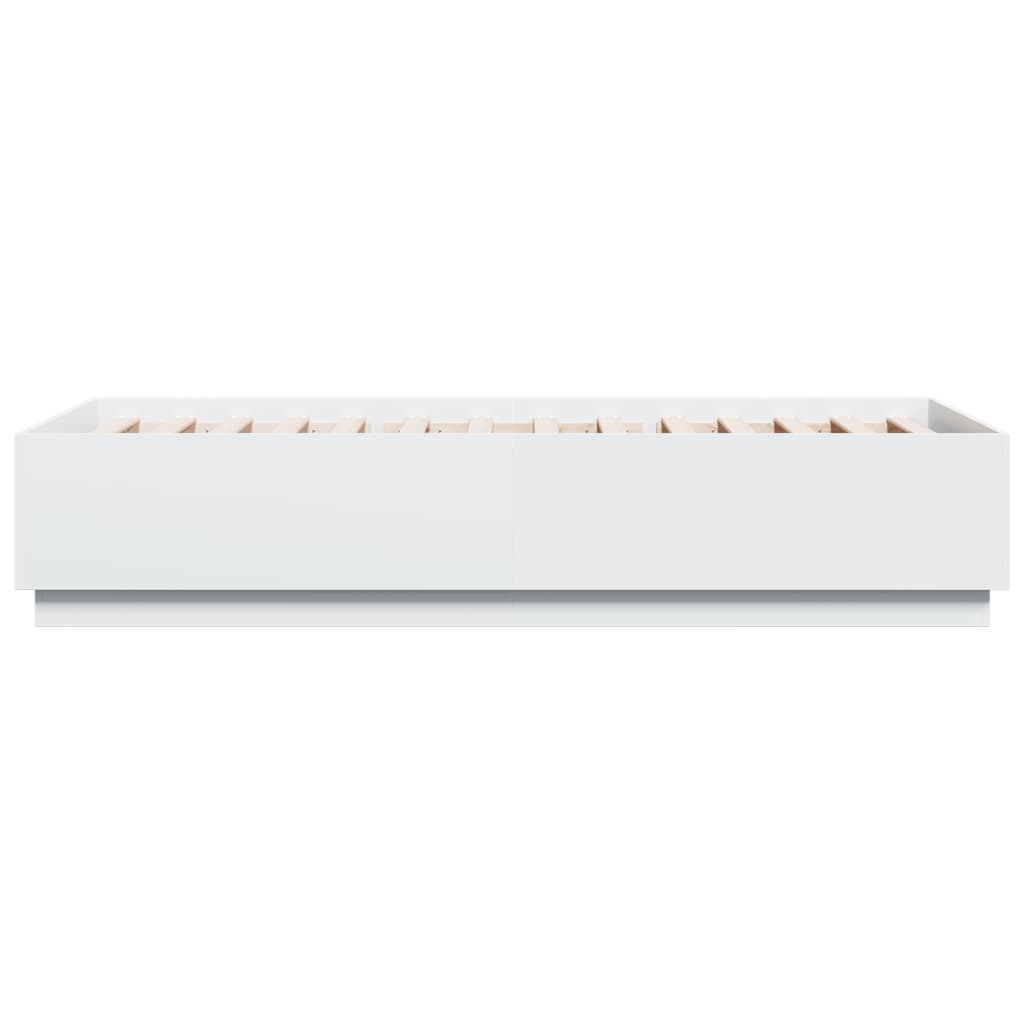 Bed Frame without Mattress White 90x200 cm