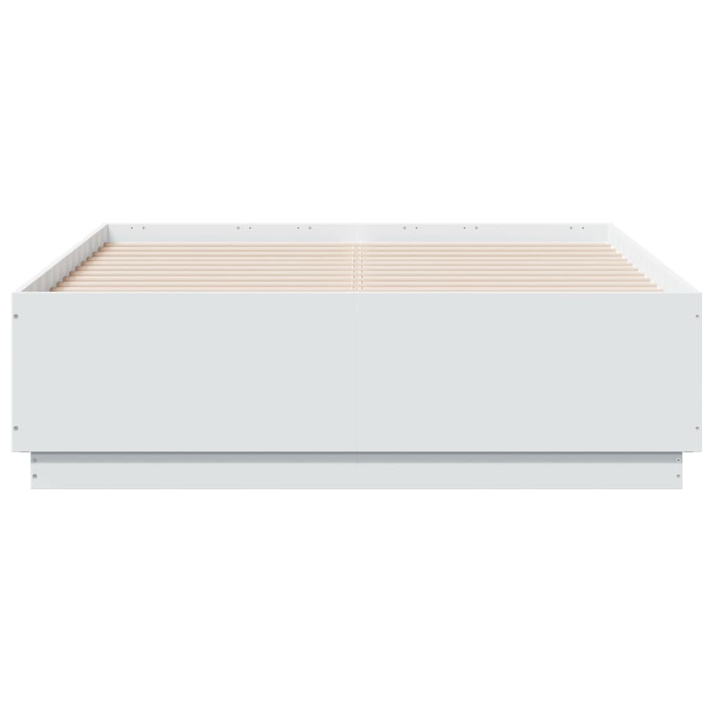 Bed Frame without Mattress White 120x190 cm Small Double