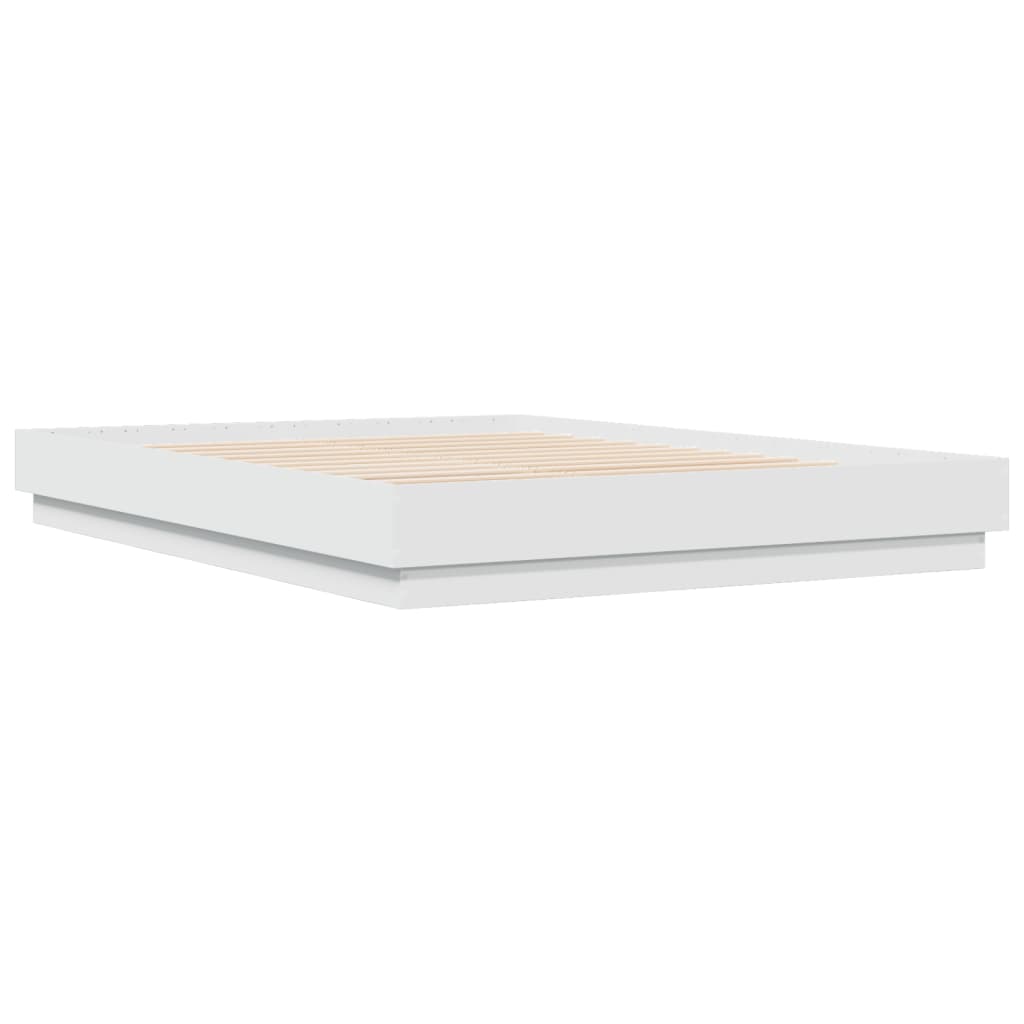 Bed Frame without Mattress White 140x200 cm