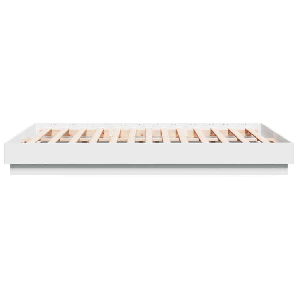 Bed Frame without Mattress White 140x200 cm