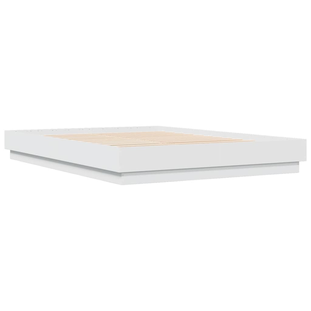 Bed Frame without Mattress White 120x200 cm