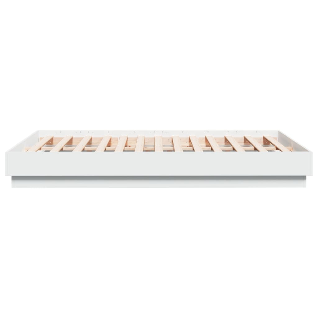 Bed Frame without Mattress White 135x190 cm Double