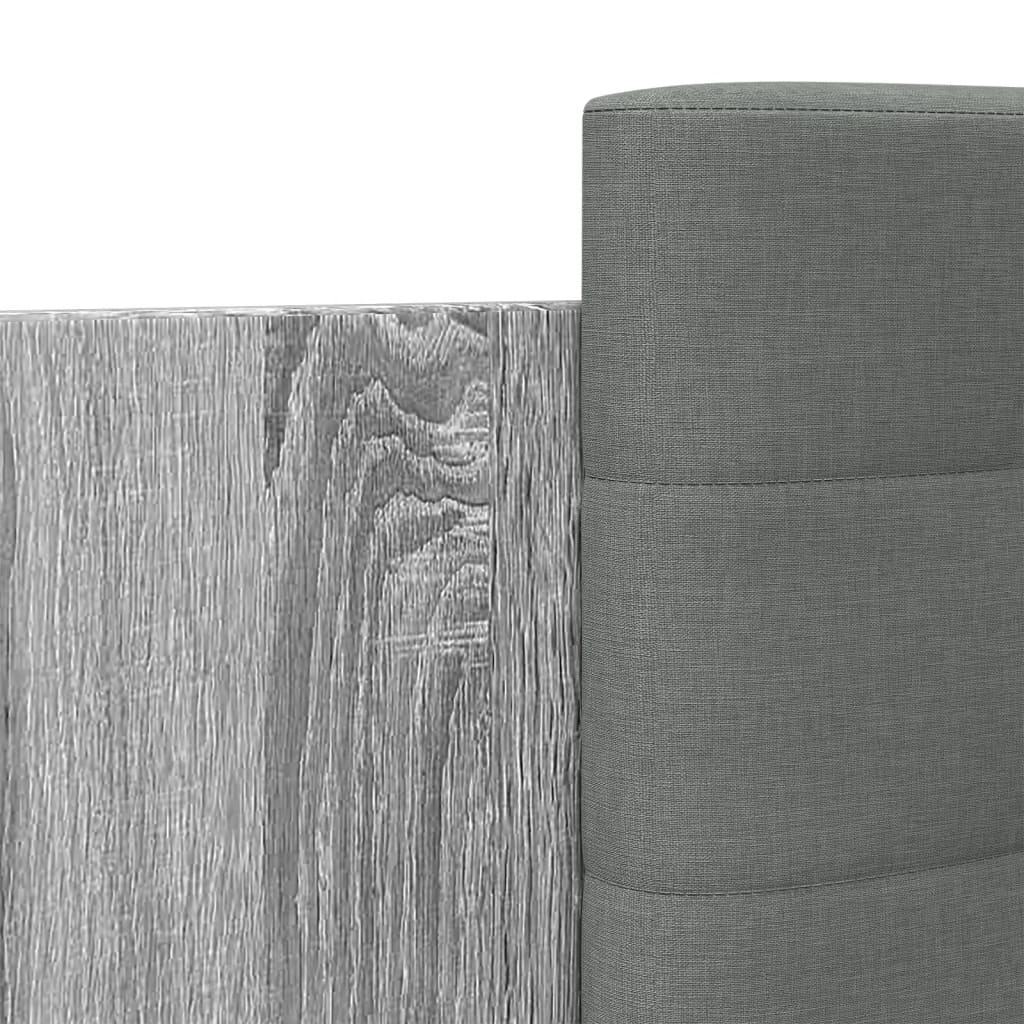 Bed Frame without Mattress Grey Sonoma 200x200cm