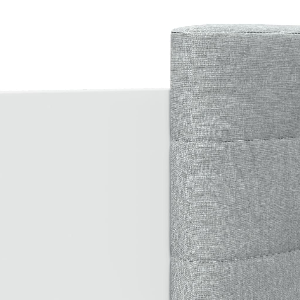 Bed Frame with LED without Mattress White 120x200 cm