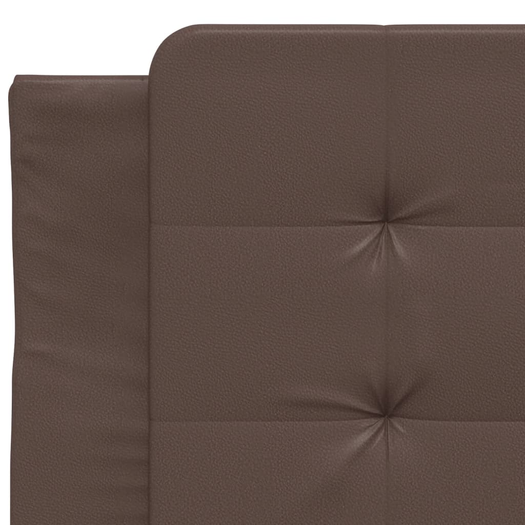 Bed Frame without Mattress "Zadar" Brown 80x200 cm Faux Leather