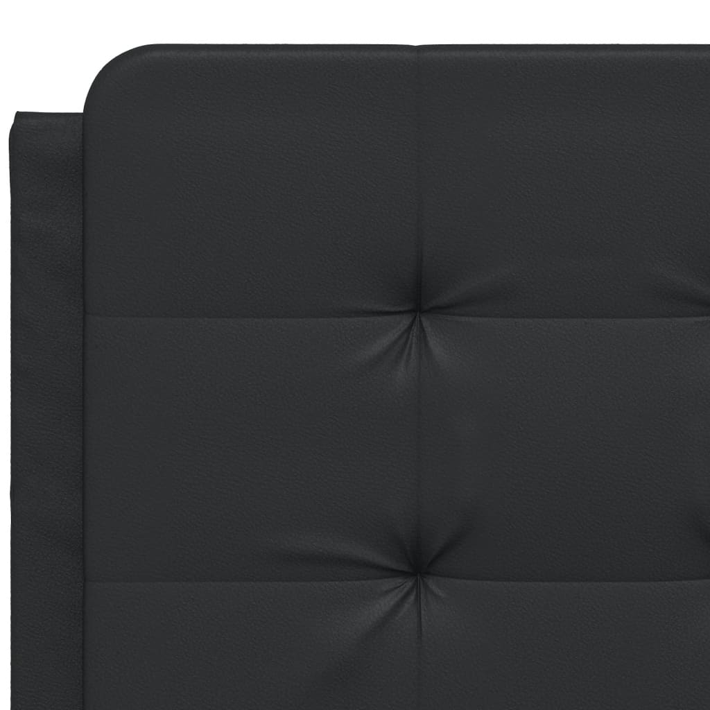Bed Frame without Mattress "Zadar" Black 140x200 cm Faux Leather