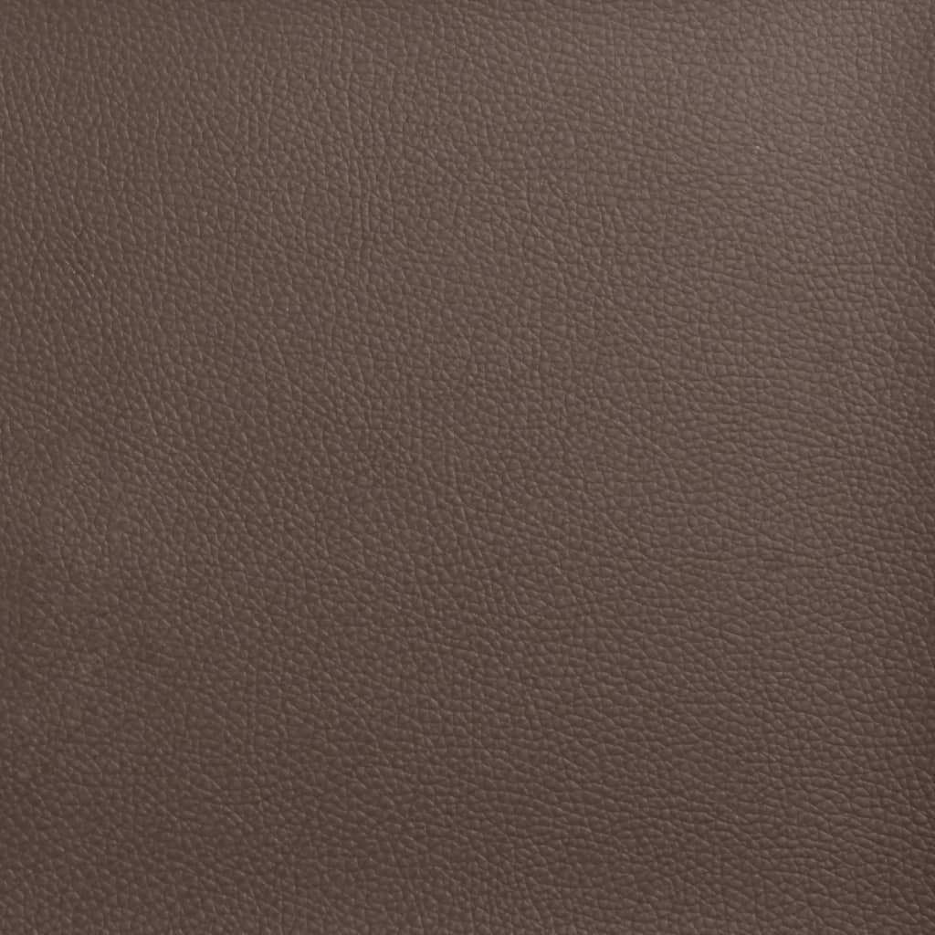 Bed Frame without Mattress "Zadar" Brown 160x200 cm Faux Leather