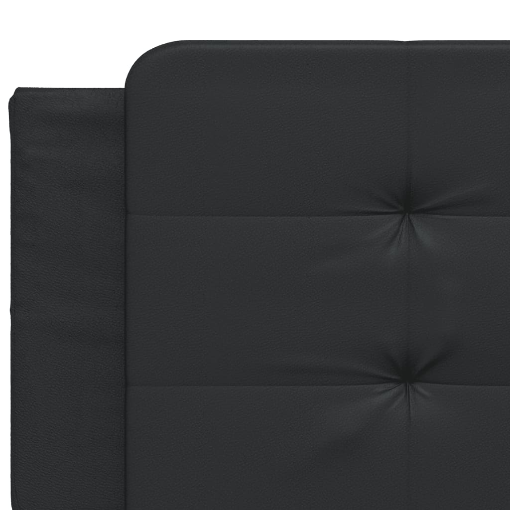 Bed Frame without Mattress "Zadar" Black 200x200 cm Faux Leather