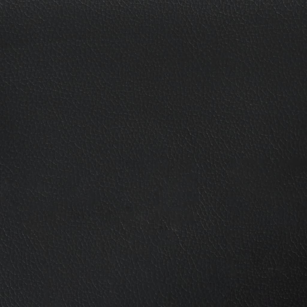Bed Frame without Mattress "Zadar" Black 200x200 cm Faux Leather