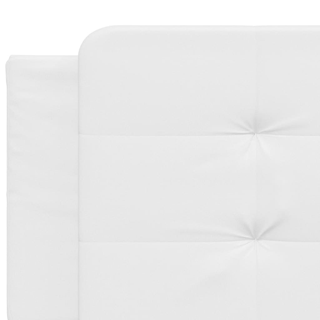 Bed Frame without Mattress "Zadar" White 200x200 cm Faux Leather